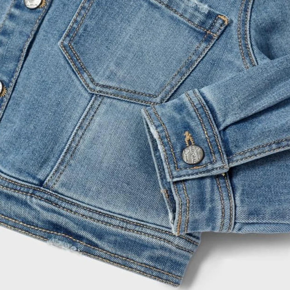 Denim Medium Wash Jacket - Image 4