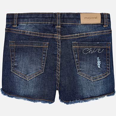 Denim Shorts With Star Appliques - Image 3