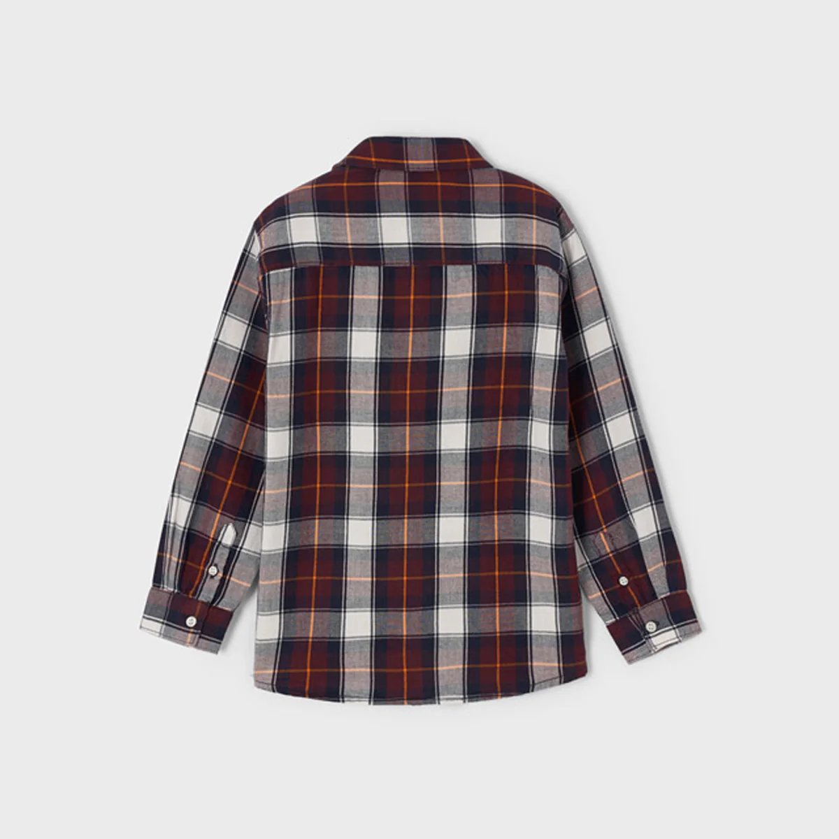 Ecofriends Plum Long Sleeve Plaid Shirt - Image 4