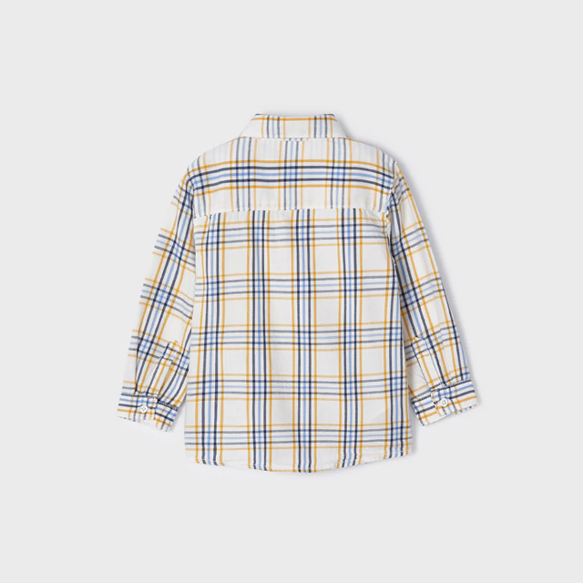 Ecofriends Yellow & Blue Checkered Long Sleeve Shirt - Image 2