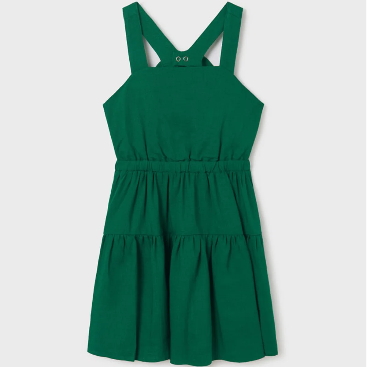 Emerald Linen Dress - Image 3