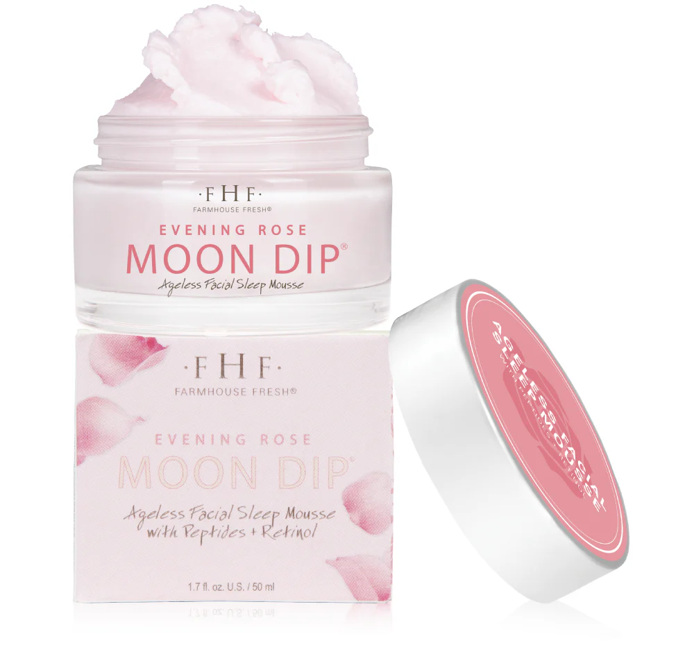 Evening Rose Moon Dip® Ageless Facial Sleep Mousse with Peptides + Retinol - Image 5