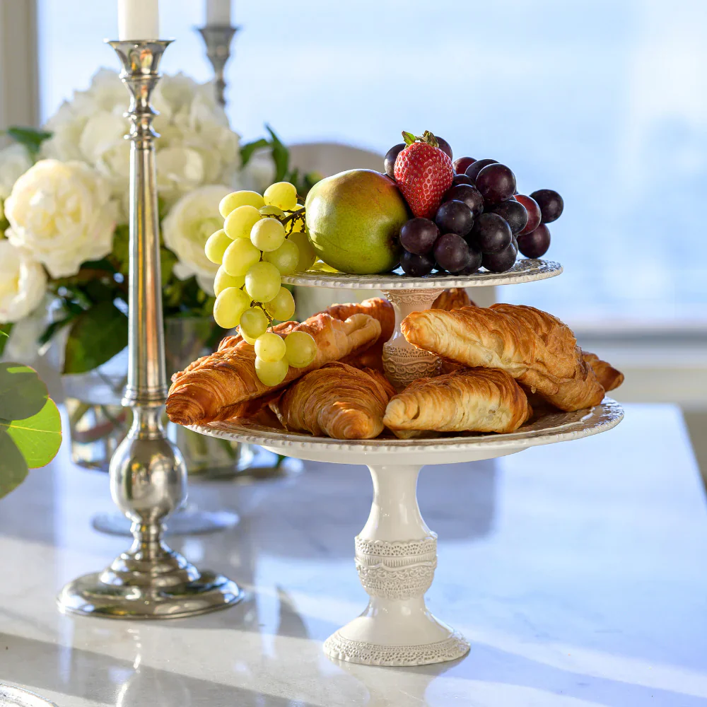 Finezza Cream Cake Stand - Small - Image 5
