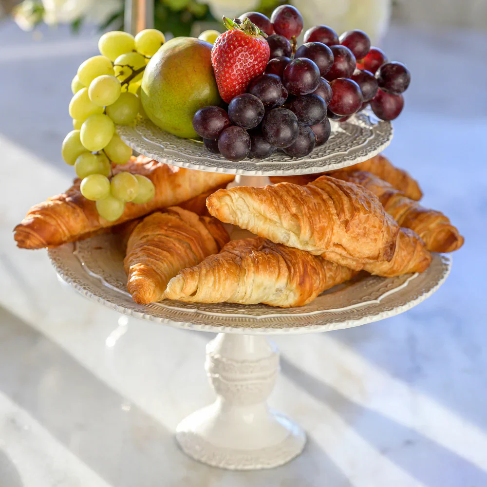 Finezza Cream Cake Stand - Small - Image 6