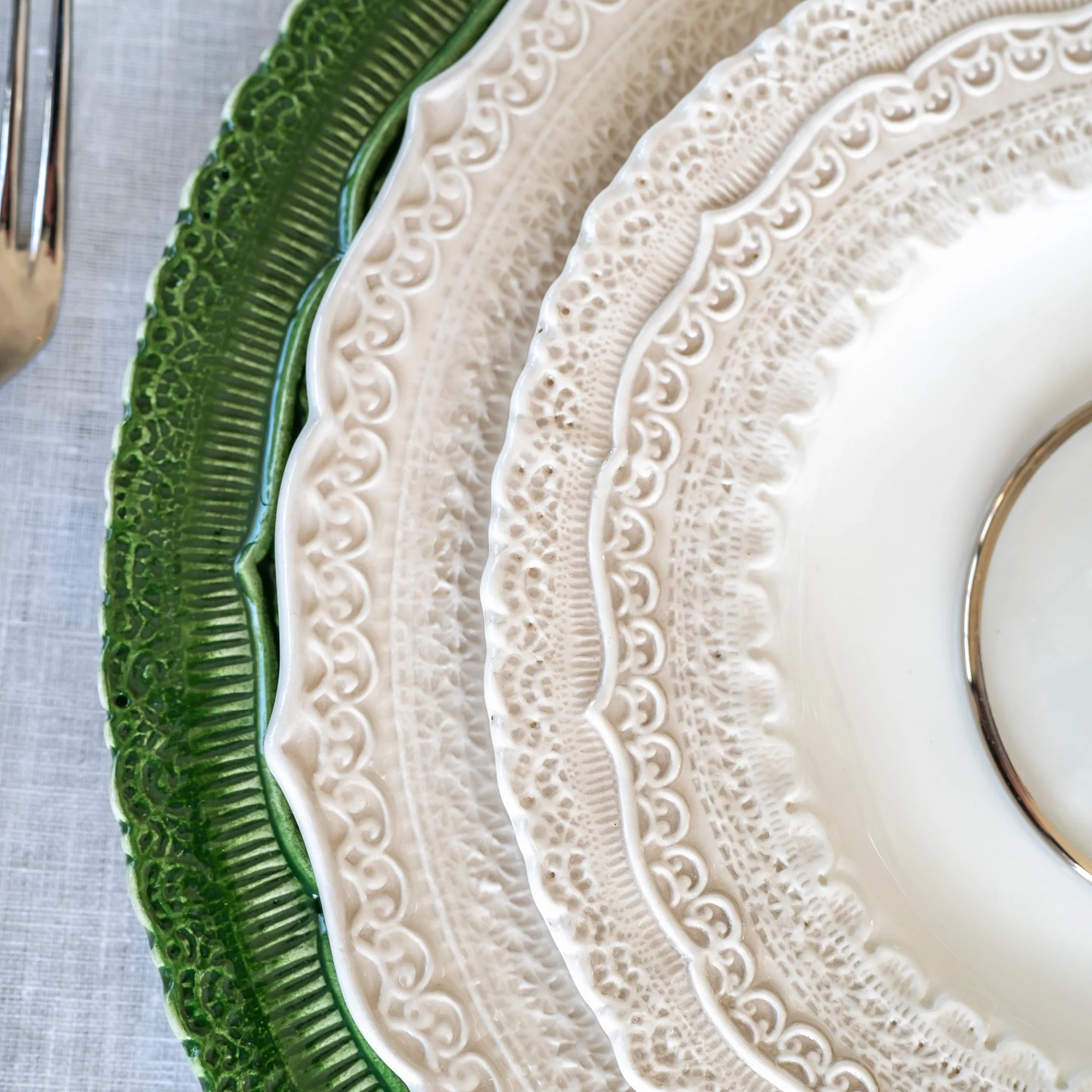 Finezza Cream Dinner Plate - Image 5