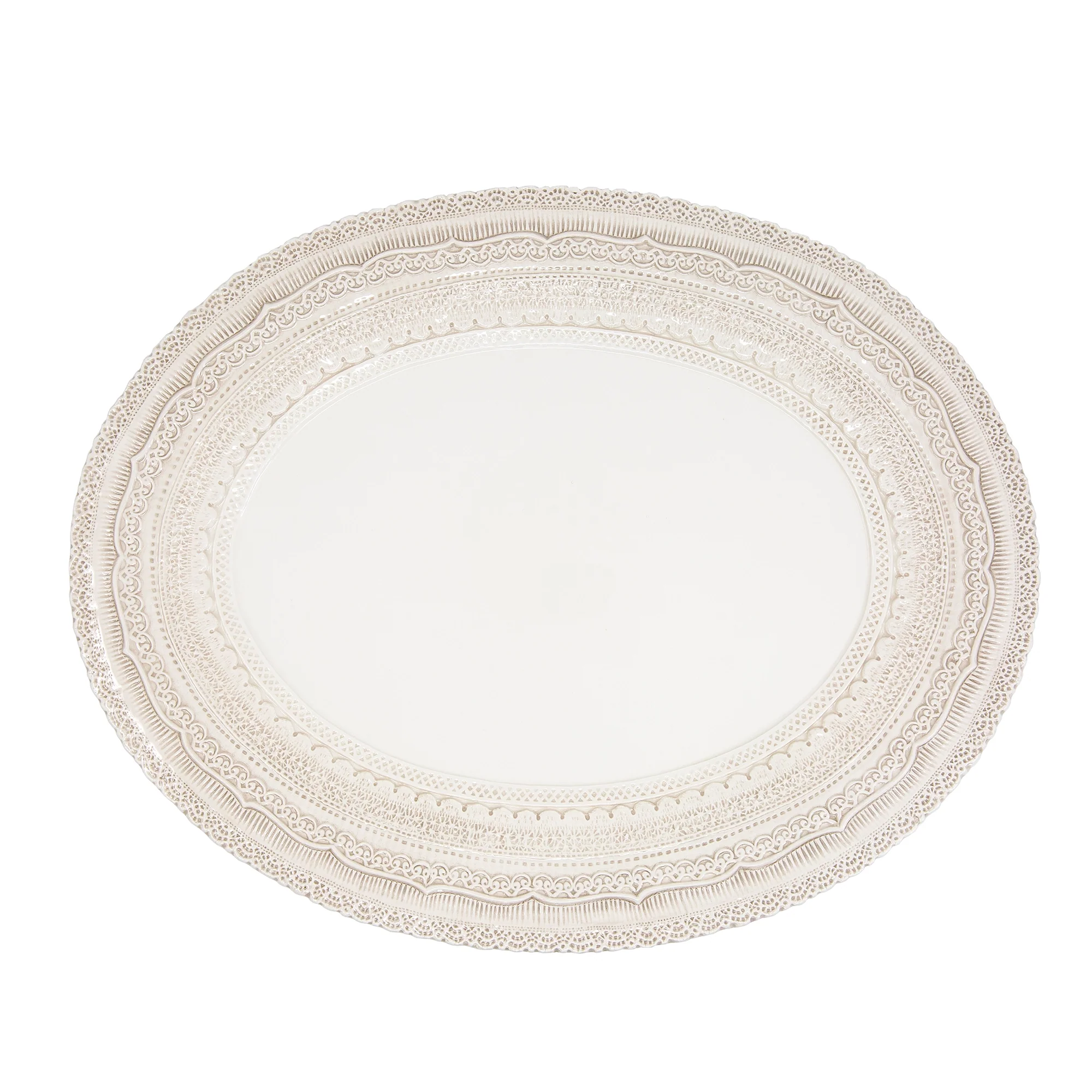 Finezza Cream Large Oval Platter