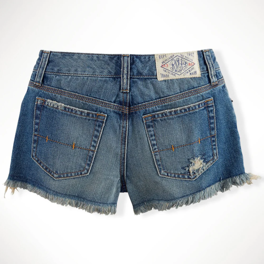 Flag Denim Cutoff Short - Image 2