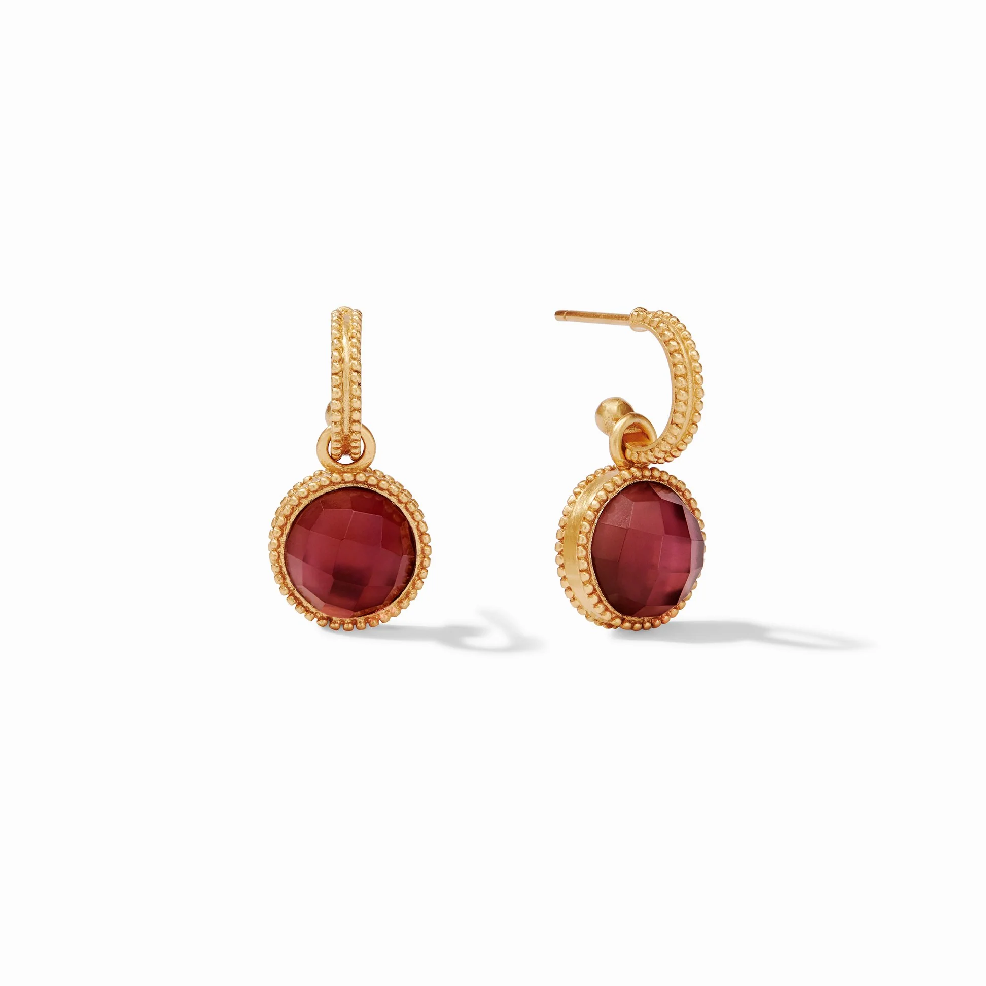 Fleur-De-Lis Hoop & Charm Earring - Image 12