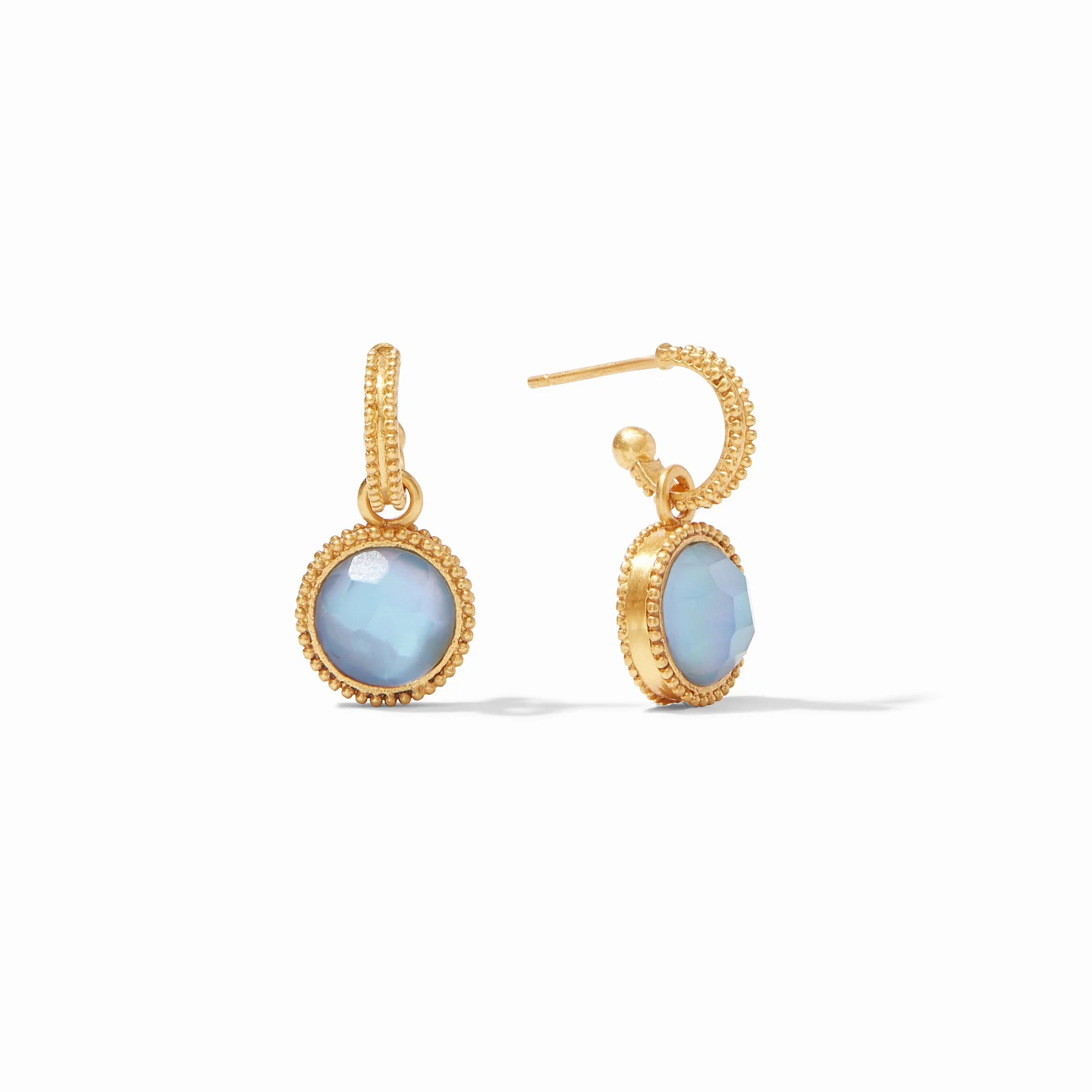 Fleur-De-Lis Hoop & Charm Earring - Image 7