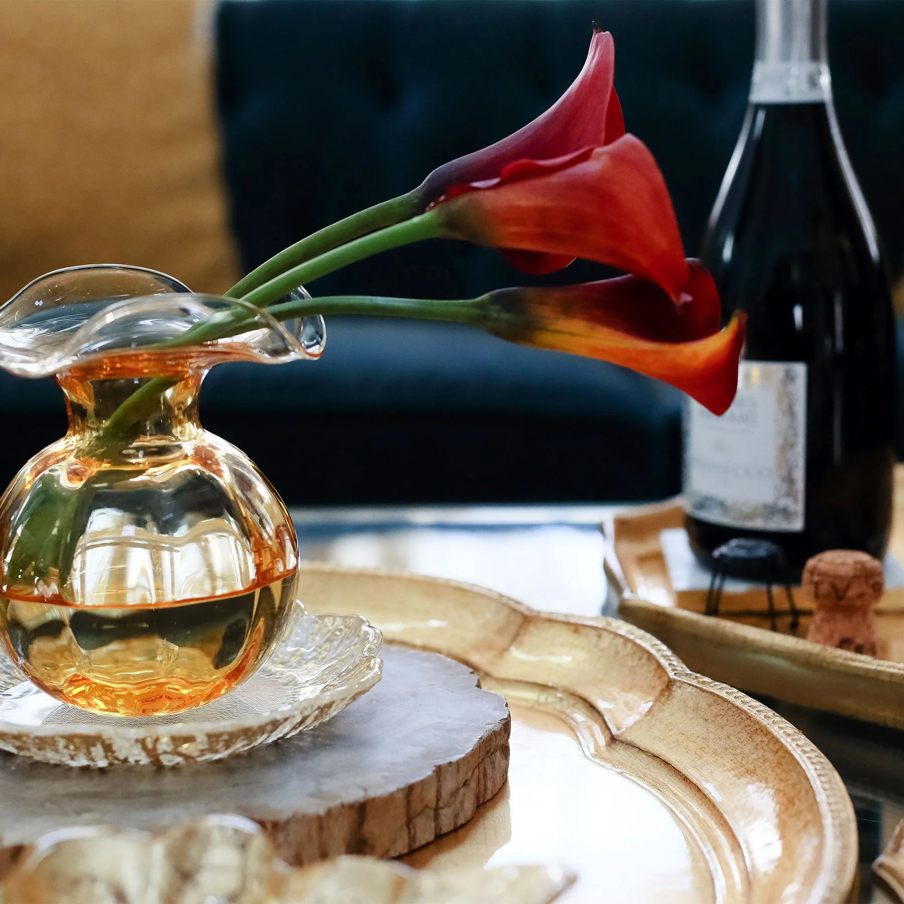 Florentine Wooden Accessories Gold Large Oval Tray - Image 6