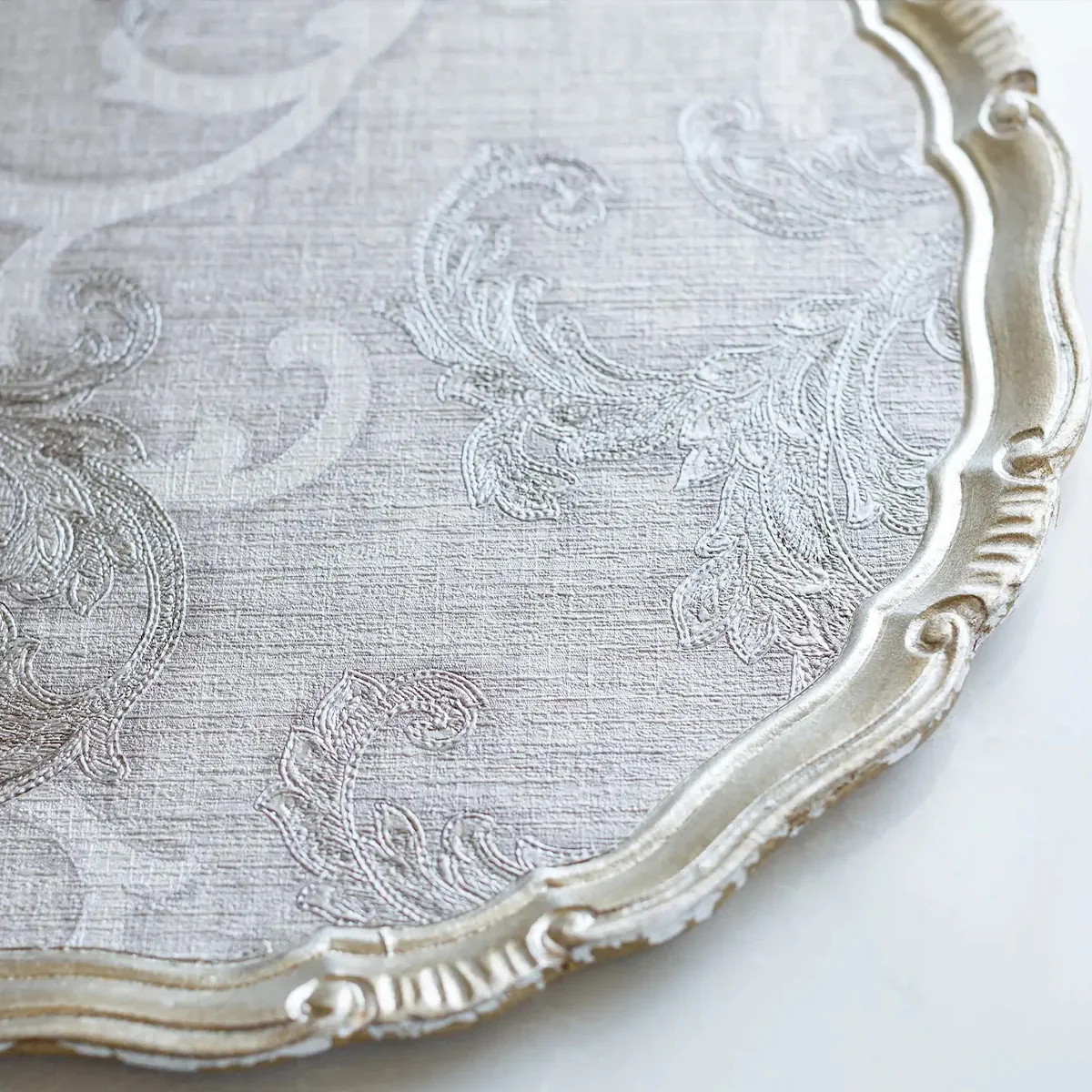 Florentino Damask Wooden Tray/Charger - Medium - Image 5