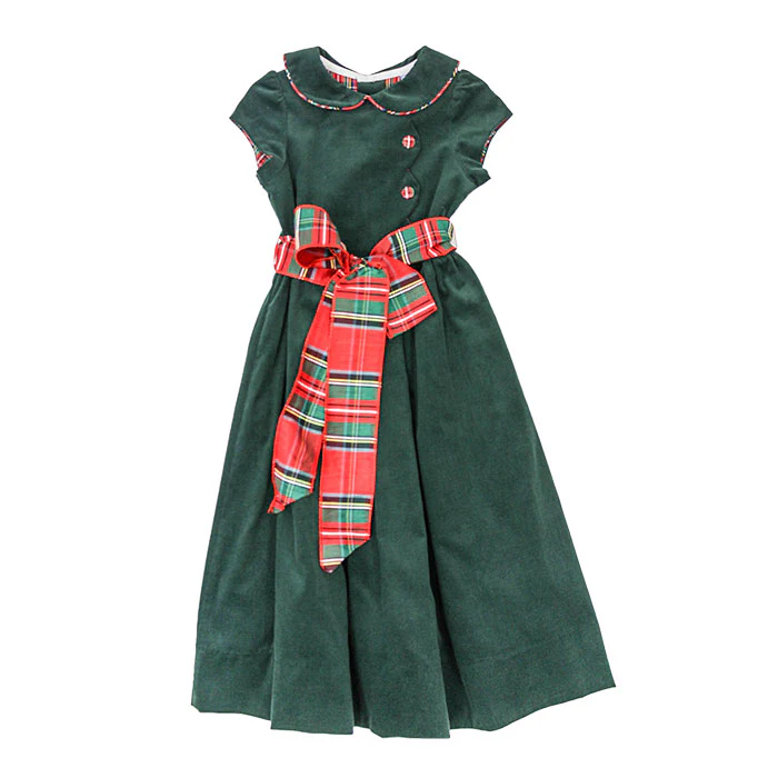 Forest Corduroy Empire Dress - Image 5