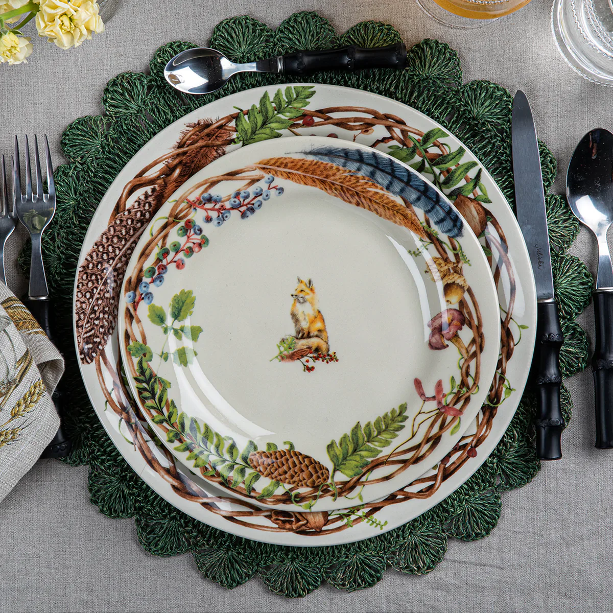Forest Walk Dessert/Salad Plate Assorted Set/4 - Image 10