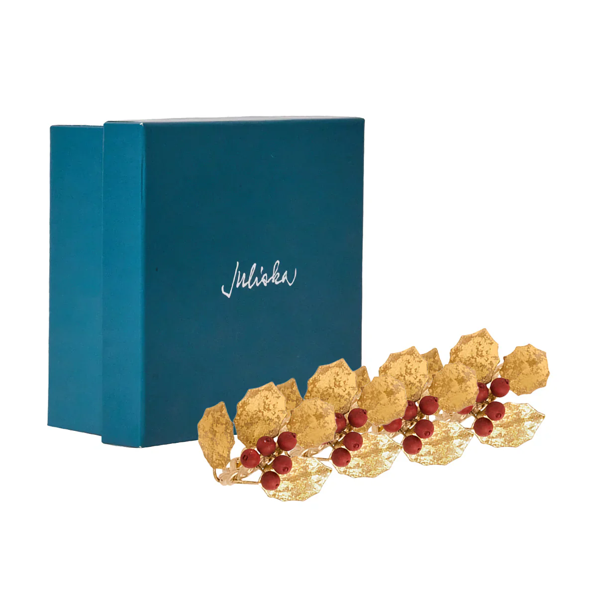 Forest Walk Holly with Berries Napkin Ring Set/4 - Multi - Image 6