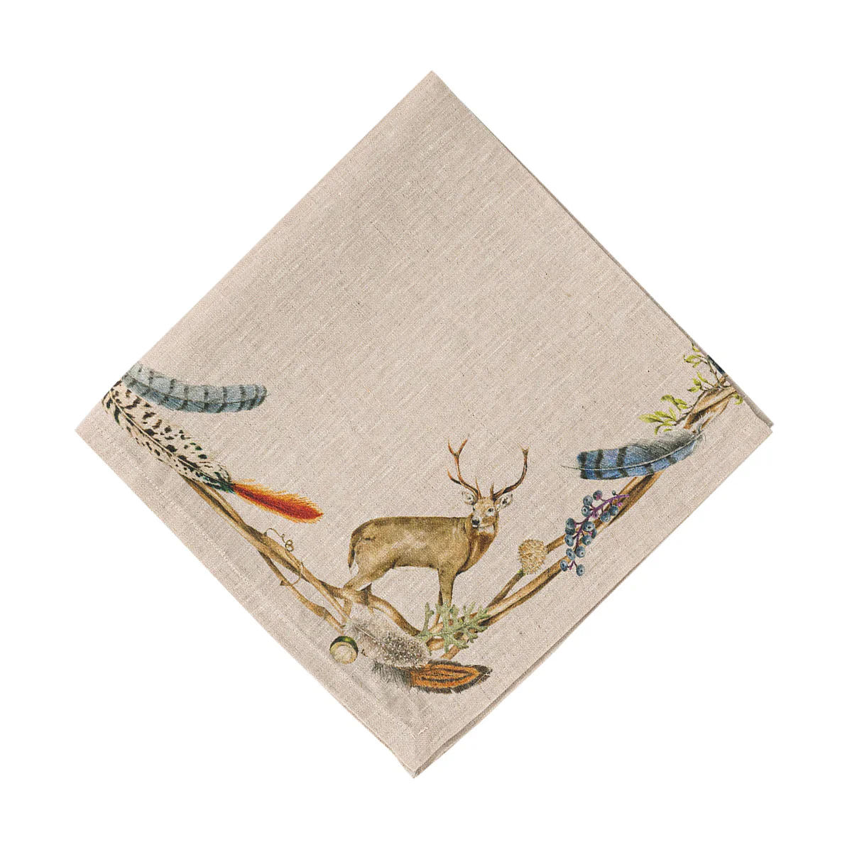 Forest Walk Napkin with Animals Set/4 - Multi - Image 6