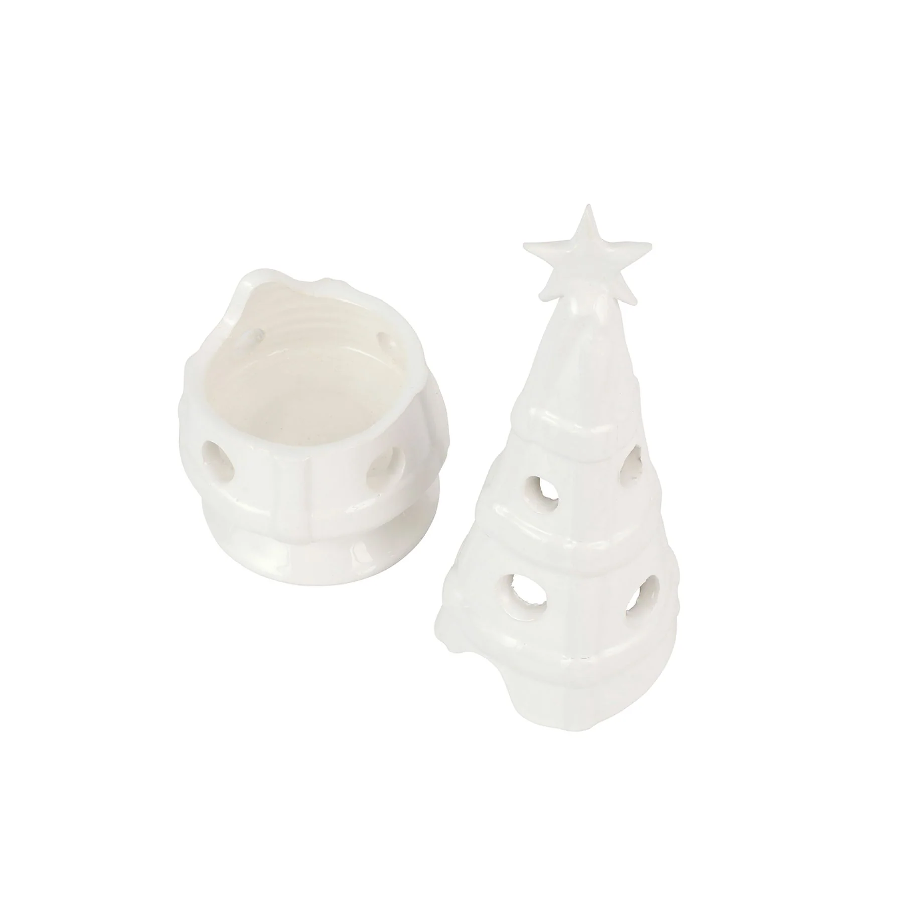 Foresta White Medium Plaid Tree - Image 2