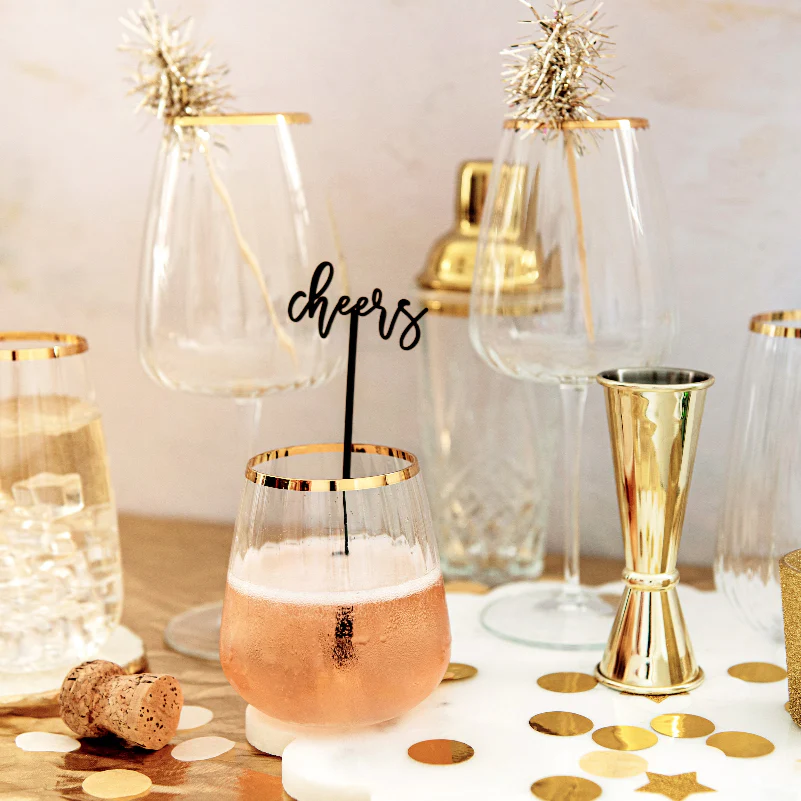 Francesca Gold Water Glass - Image 2