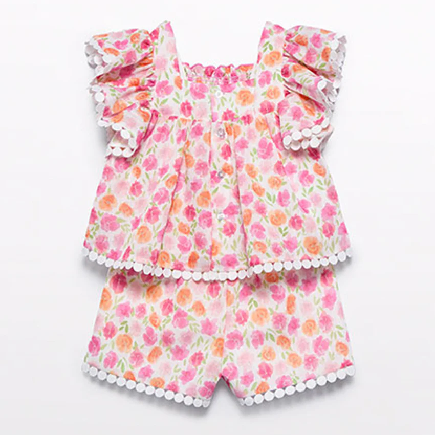 Fuchsia Floral Short Set - Image 3