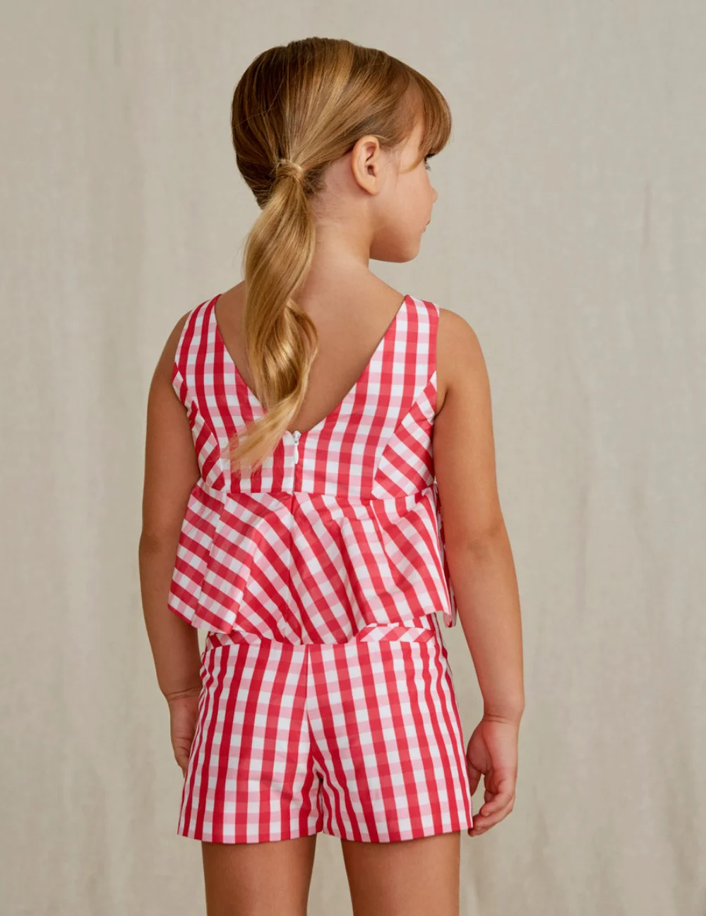 Fuchsia Gingham Top - Image 2
