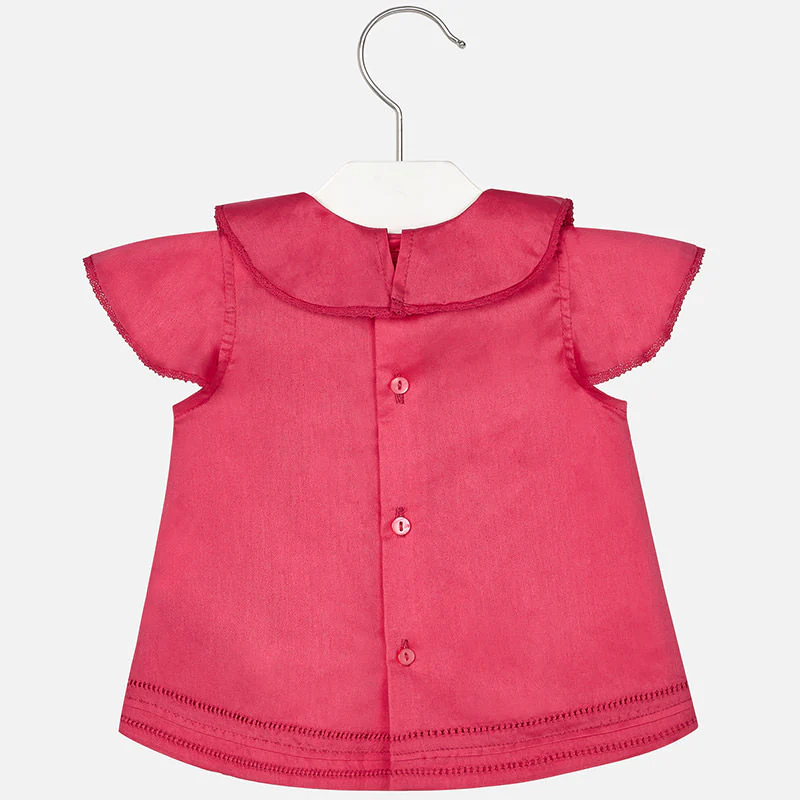 Fuchsia Ruffle Blouse - Image 2