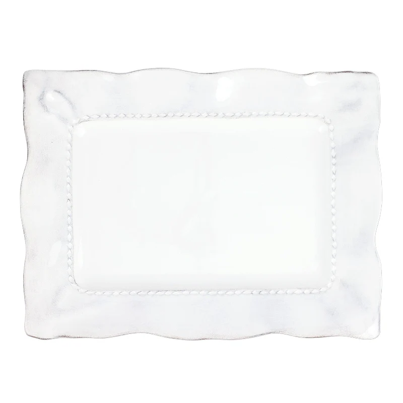 Giorno White Rectangular Platter