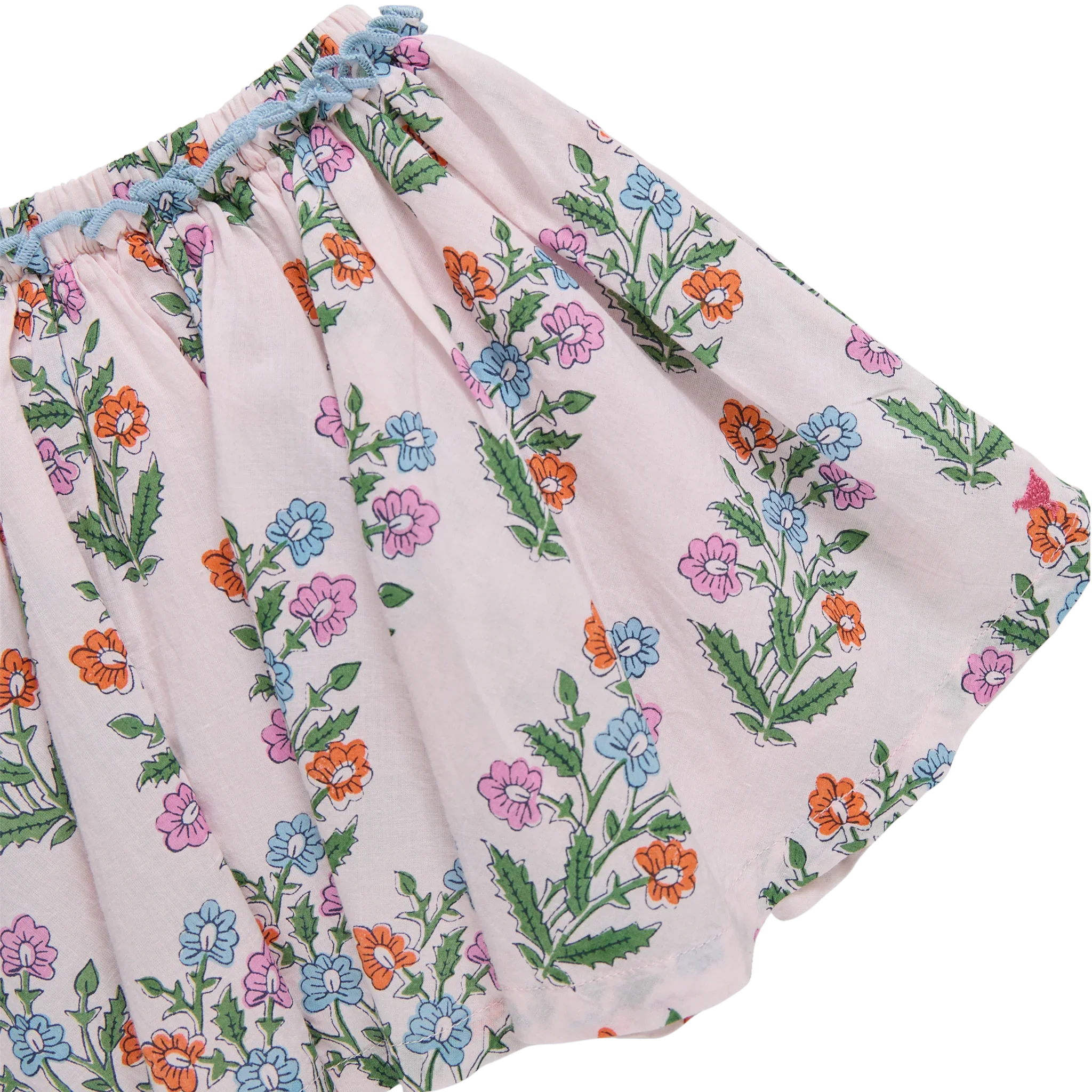 Girls Gianna Skirt - Pink Dewdrop Block Print - Image 3
