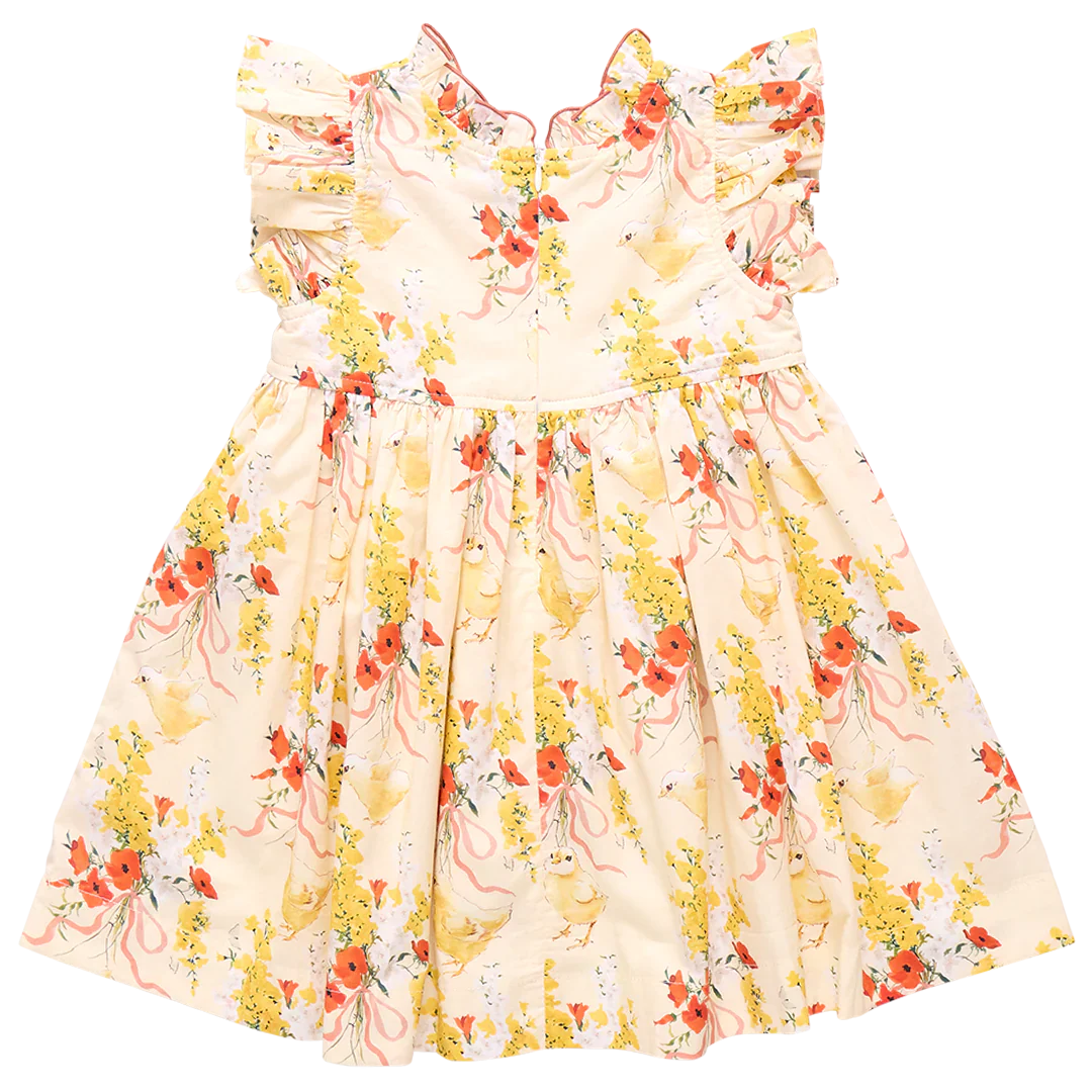 Girls Jennifer Dress - Yellow Chicks - Image 7