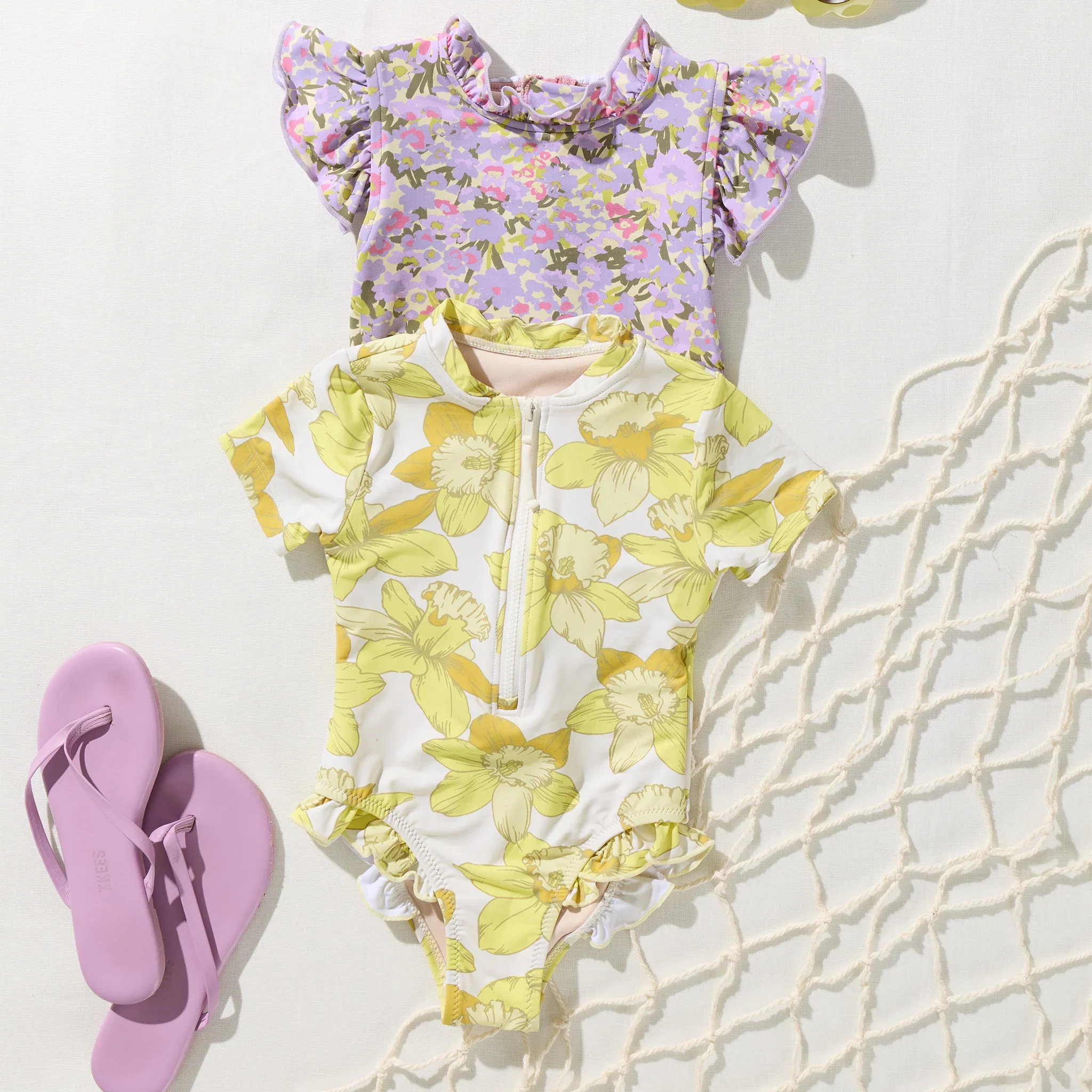 Girls Jennifer Suit - Allover Sketched Floral - Image 4