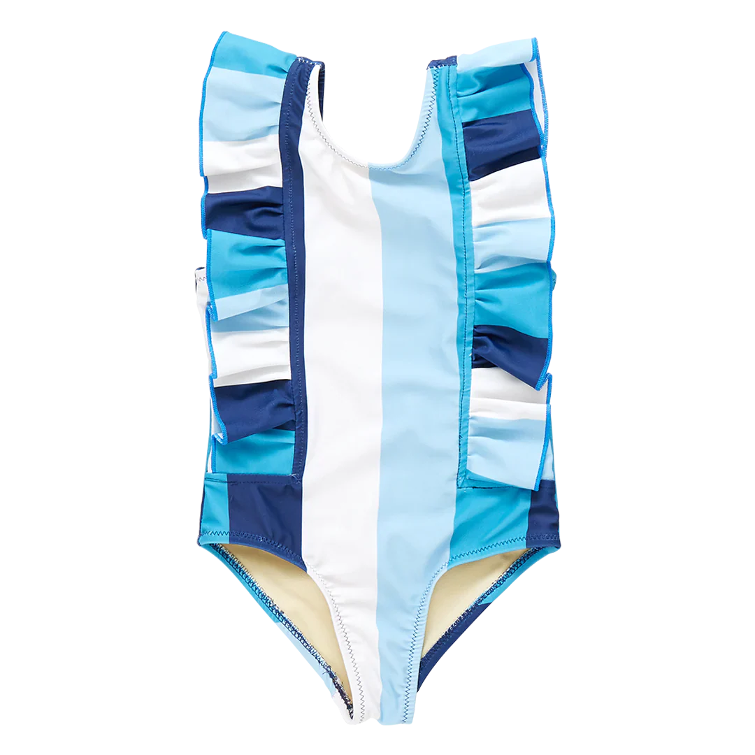 Girls Katniss Suit - Ocean Stripe - Image 2