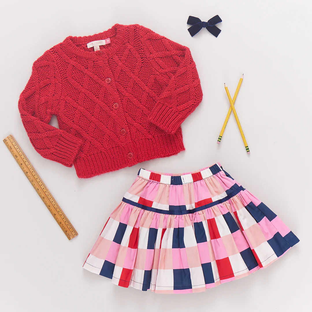 Girls Katrina Sweater - Red - Image 6