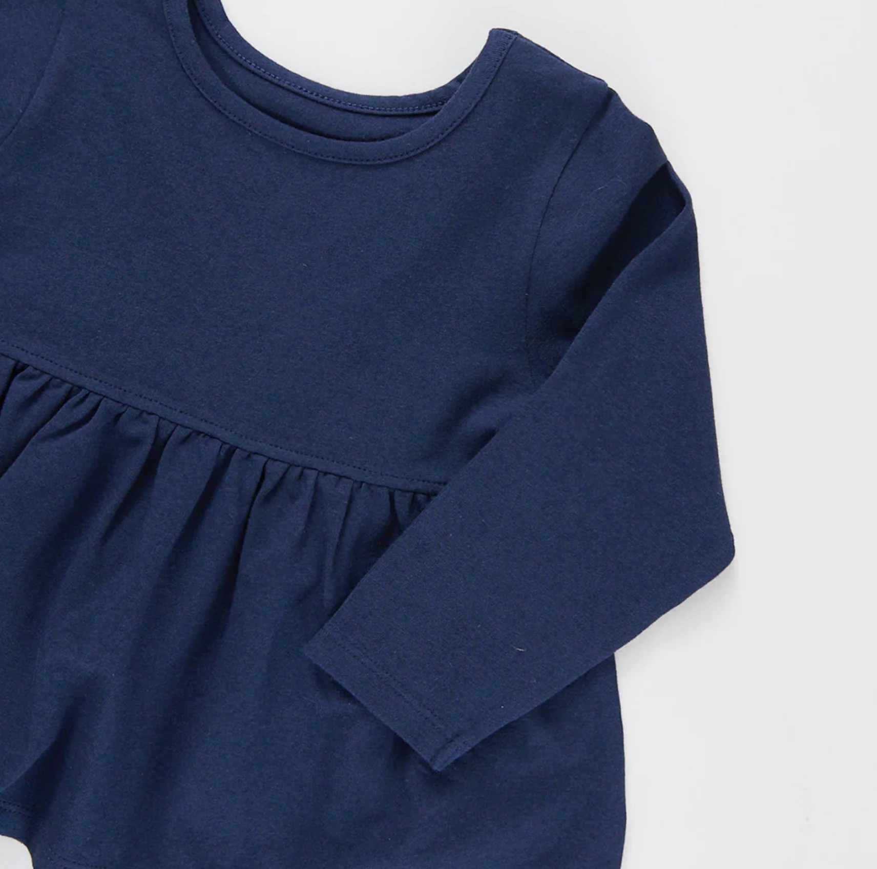 Girls Organic Bette Top - Navy - Image 3