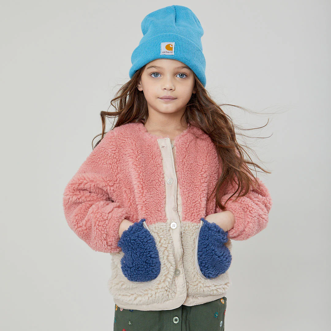 Girls Ruth Jacket - Pink Color Block - Image 6