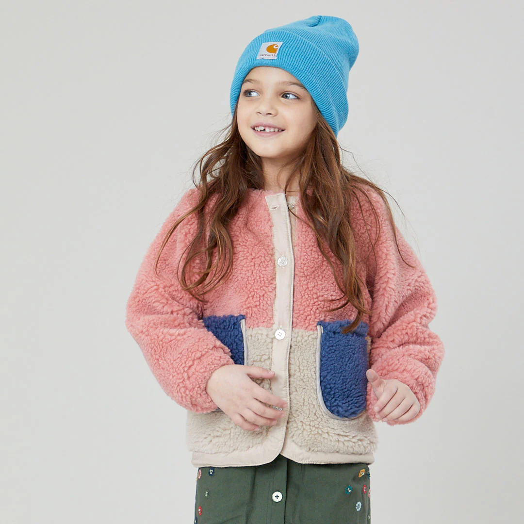Girls Ruth Jacket - Pink Color Block - Image 8