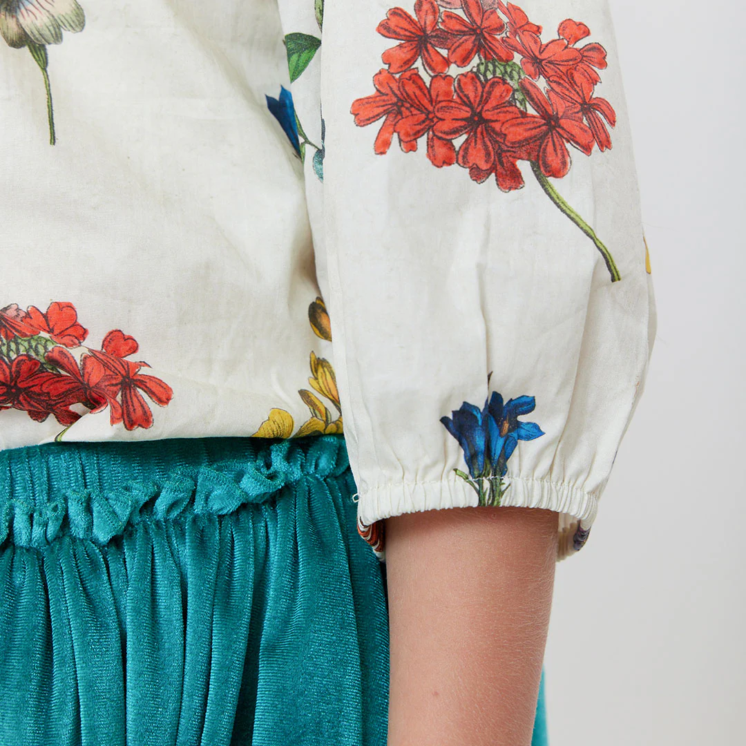 Girls Velour Gianna Skirt - Teal - Image 3