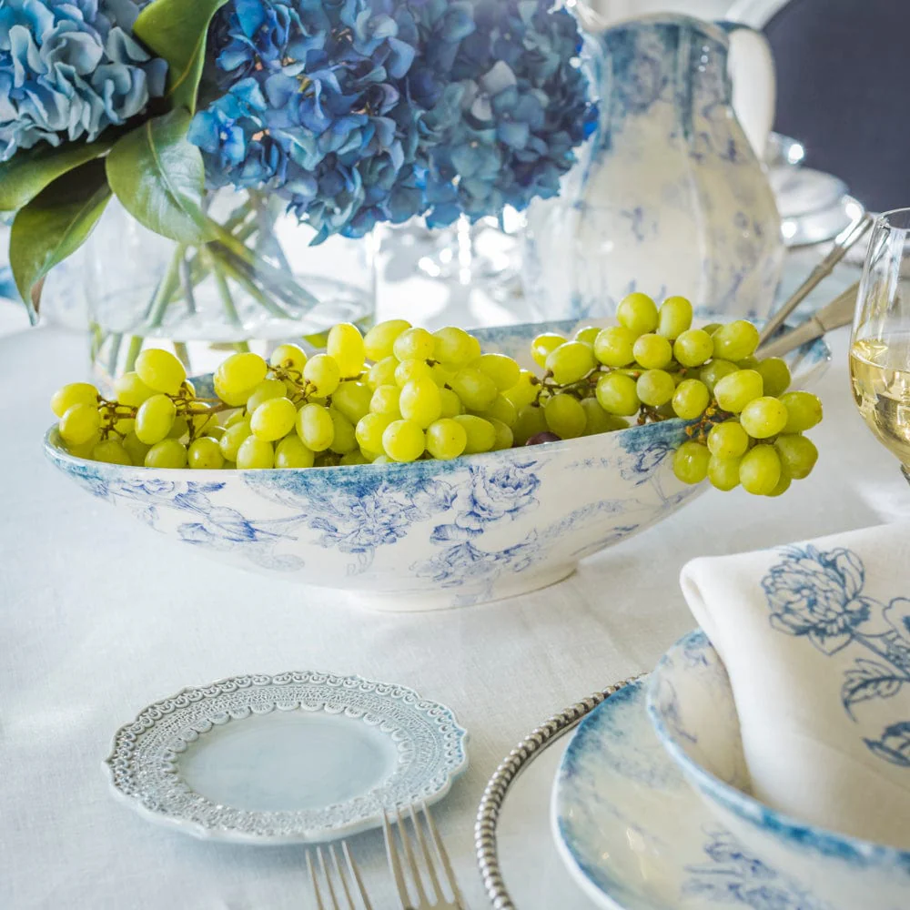 Giulietta Blue Oval Serving Bowl - Image 2