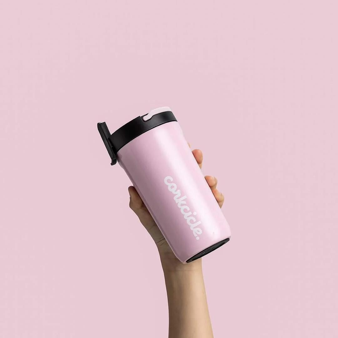 Gloss Rose Quartz 12 oz Kid's Cup With Lid & Straw - Image 6