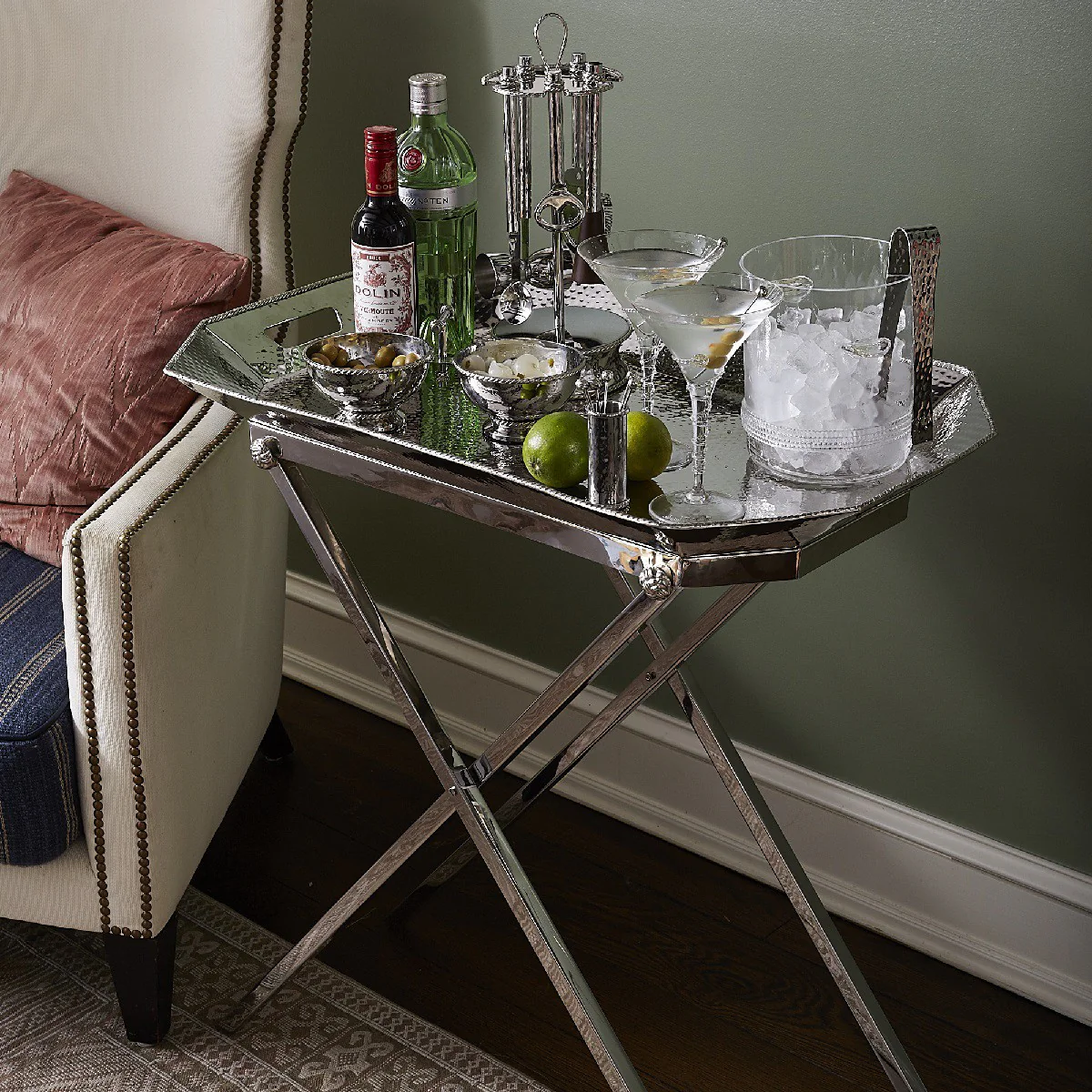 Graham Bar Tray & Stand - Image 3