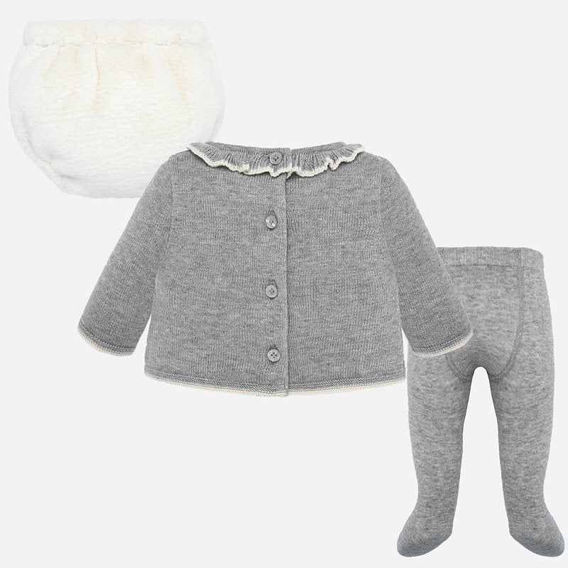Grey Bunny Sweater, Tight, & Bloomer Set - Image 3