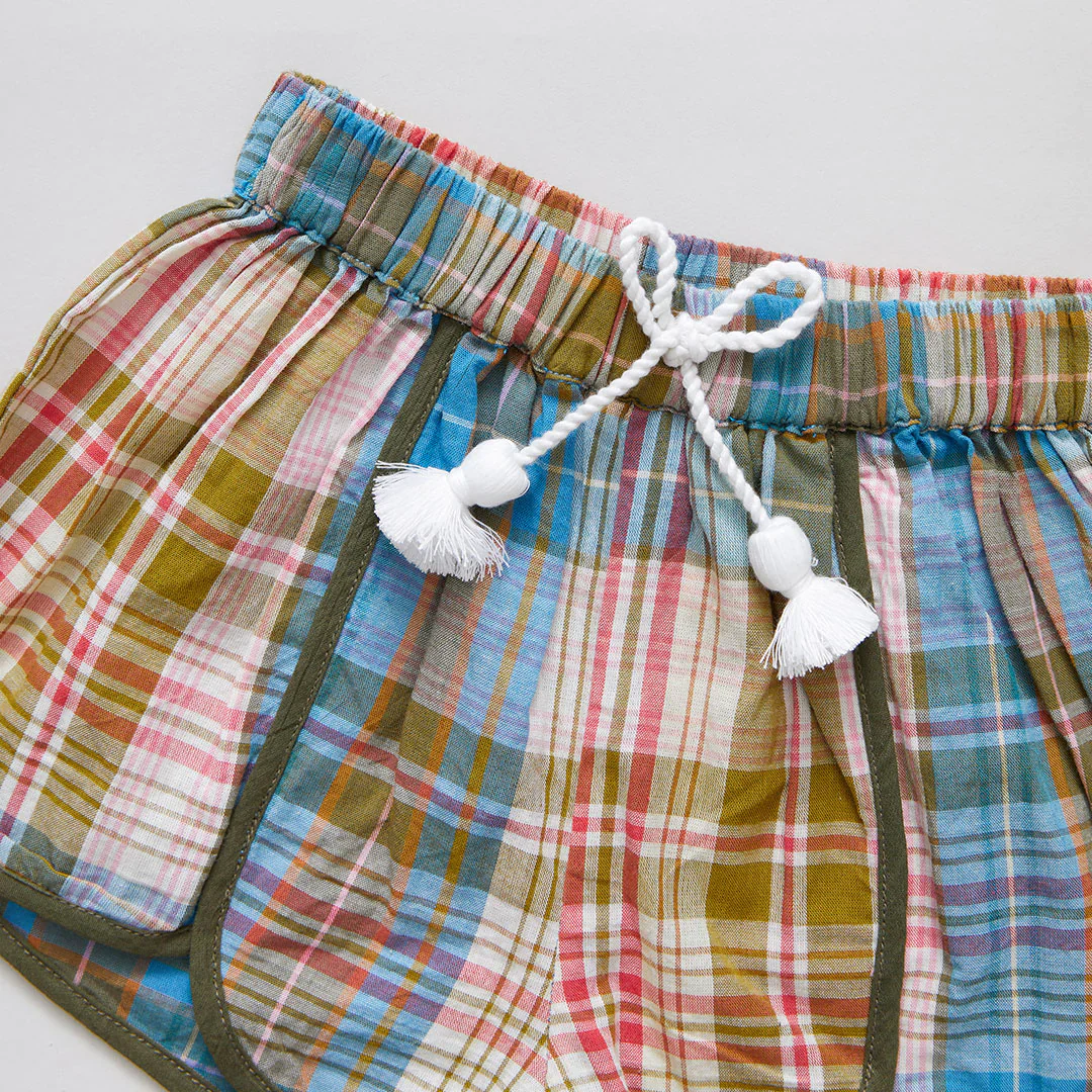 Hawaiian Madras Girls Millie Short - Image 2