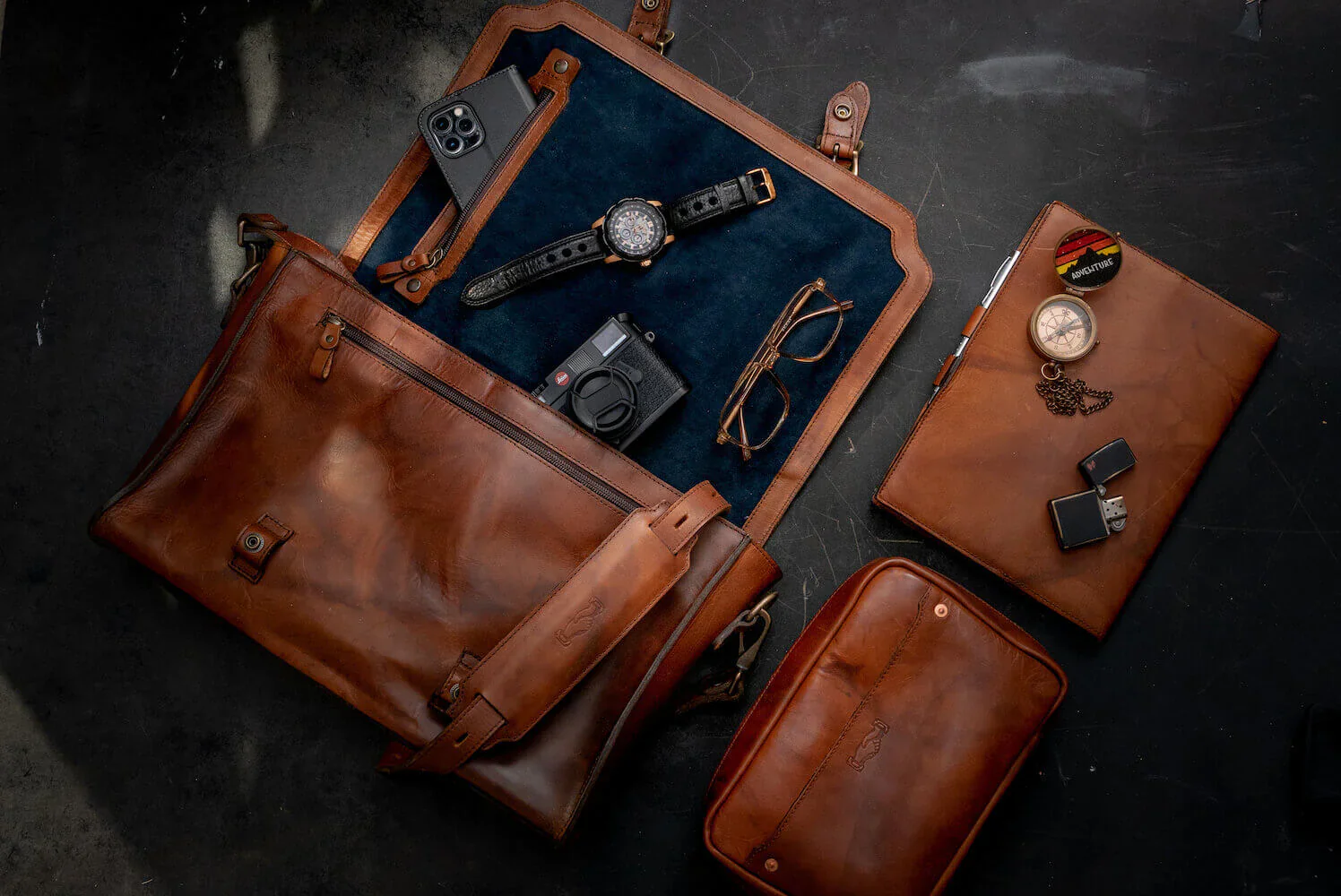 Heritage Leather Briefcase - Image 4