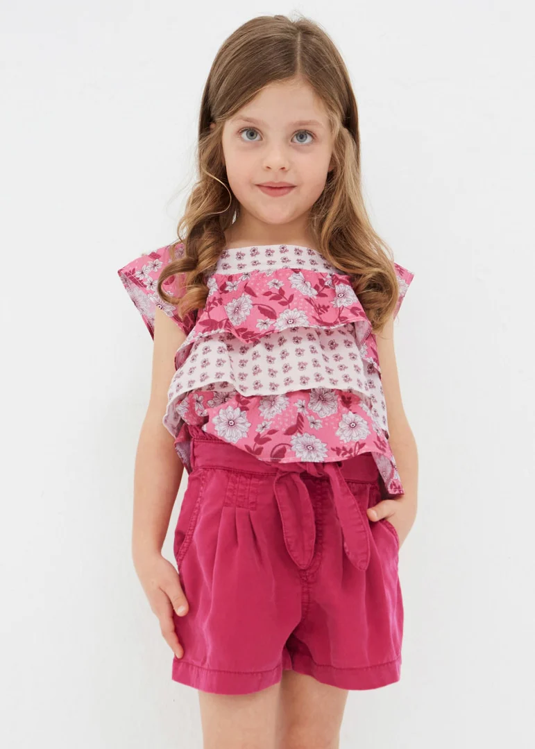 Hibiscus Lyocell Girls Shorts - Image 4