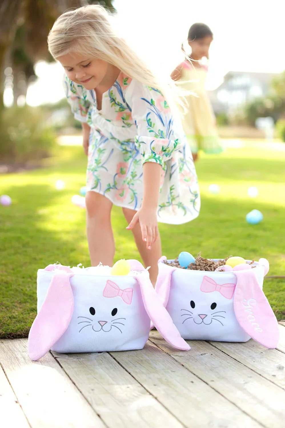 Hippity Hoppity Easter Basket - Pink - Image 5