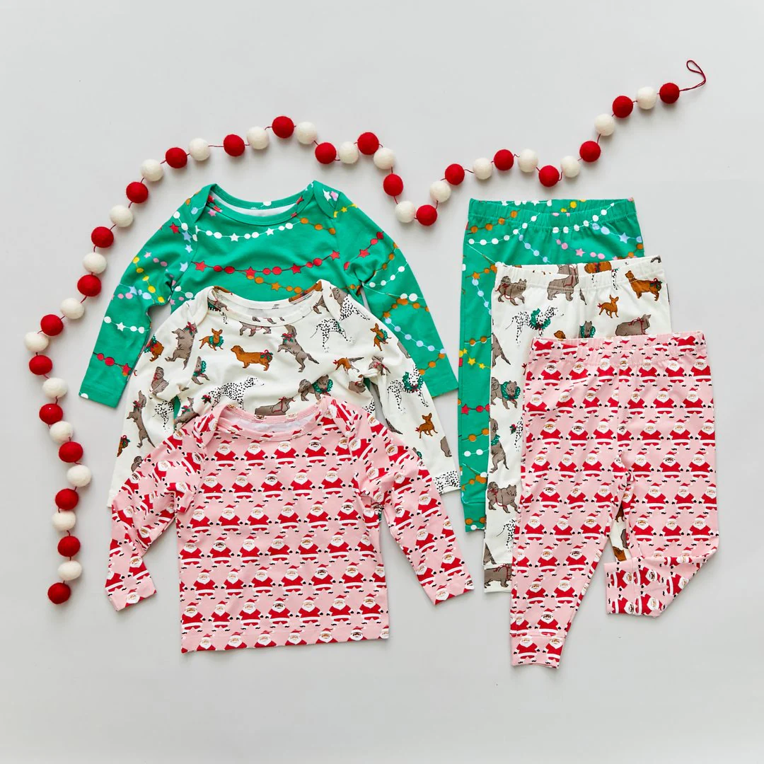 Holiday Garland Baby/Kid/Adult Organic Holiday PJ Set - Image 6