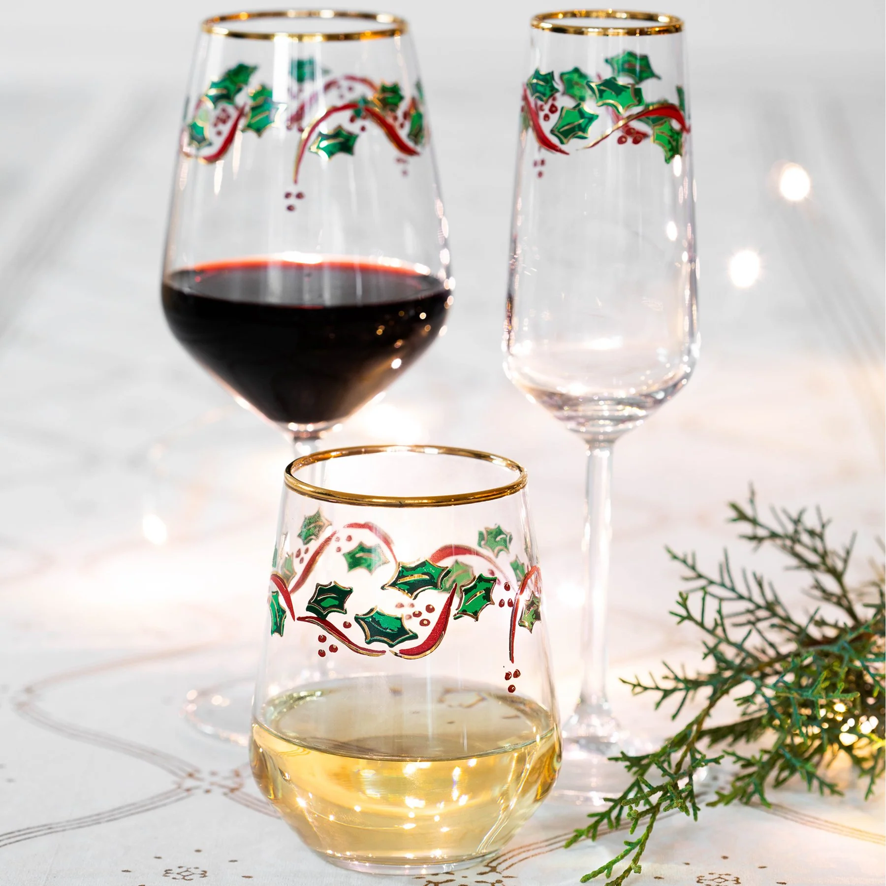 Holly Champagne Flute - Image 2