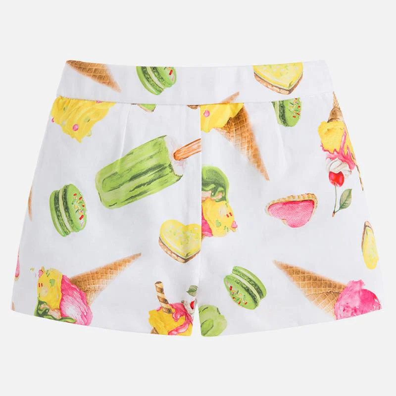 Ice-Cream Print Cotton Shorts - Image 3