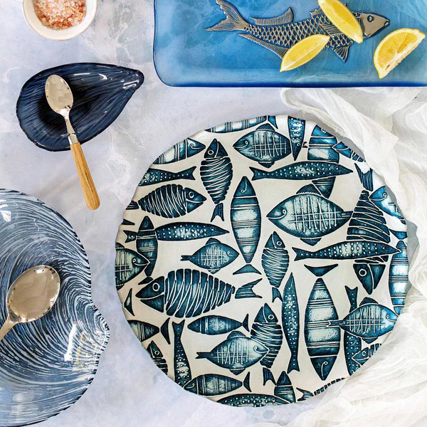 Isola Glass Clam Shell Small Plate - Image 3