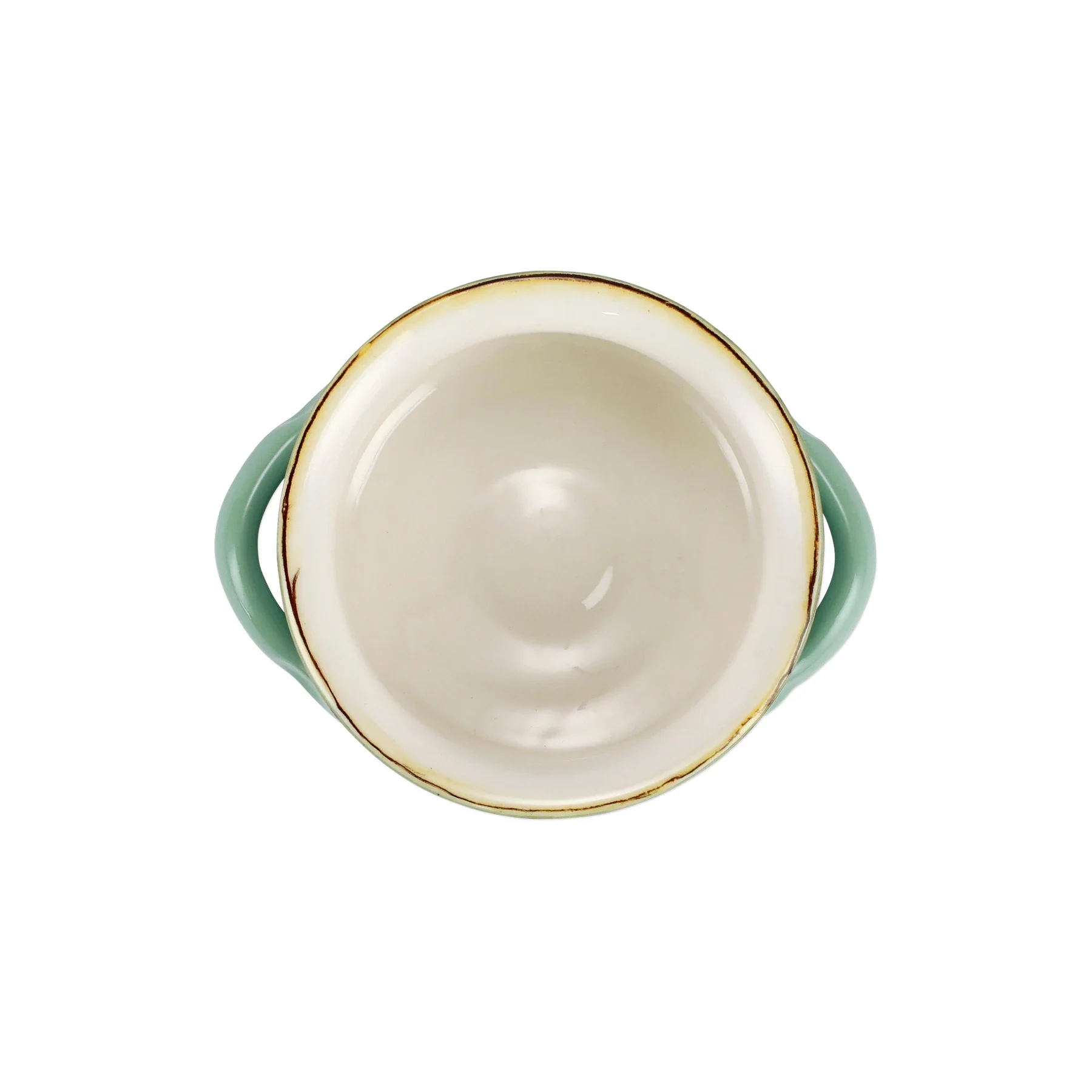 Italian Bakers Aqua Small Handled Round Baker - Image 2