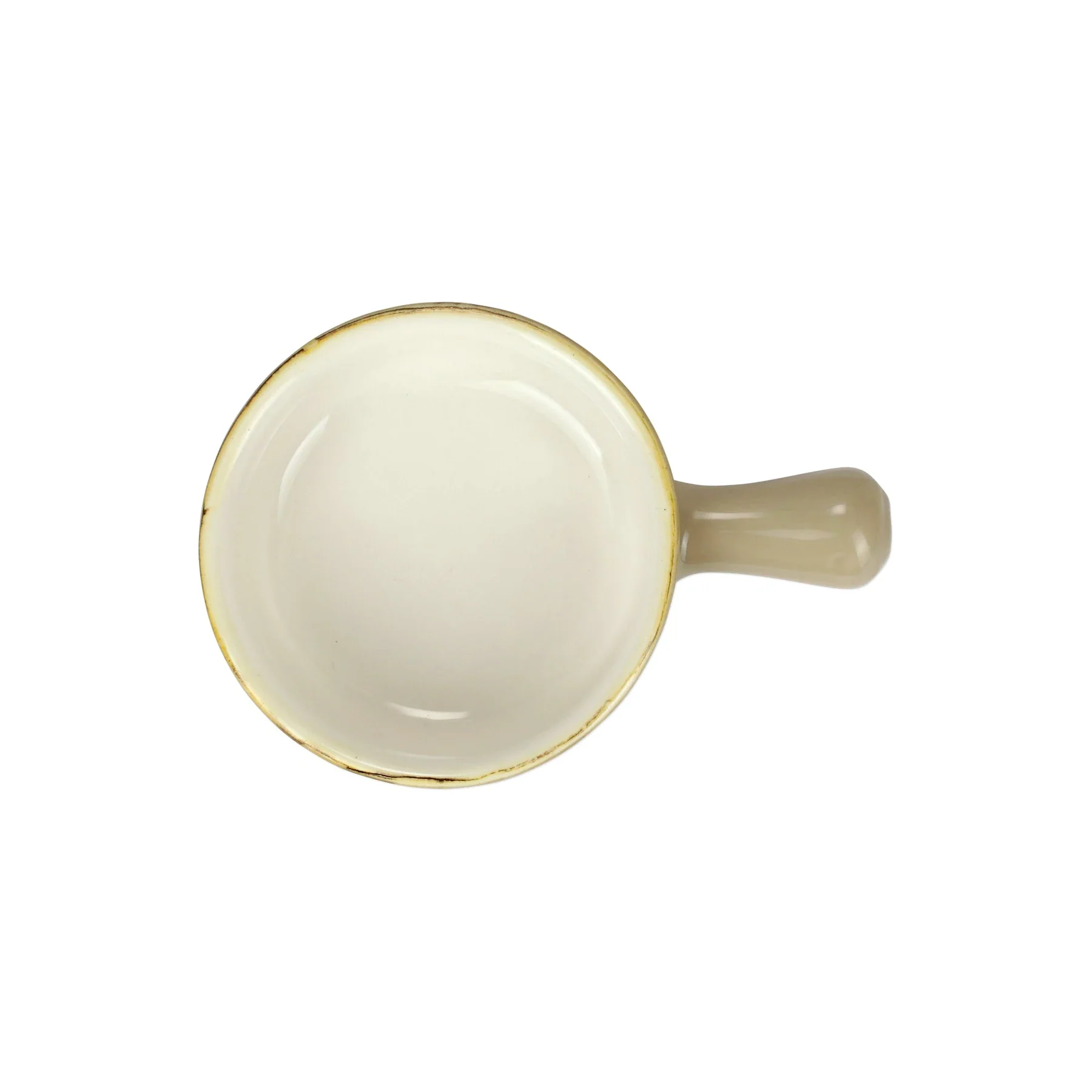 Italian Bakers Cappuccino Small Round Baker With Large Handle - Image 2