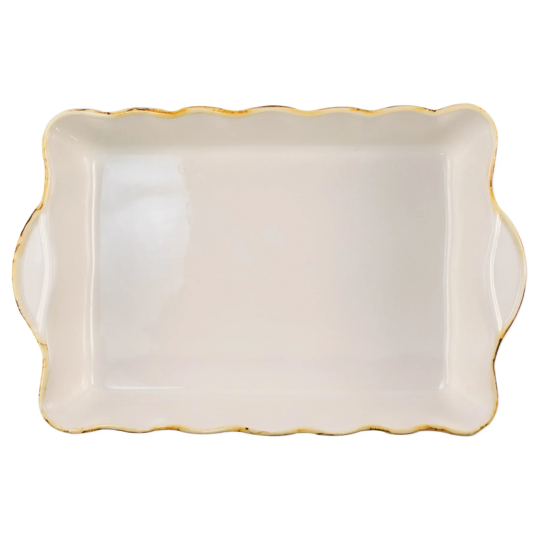 Italian Bakers White Large Rectangular Baker - Image 2