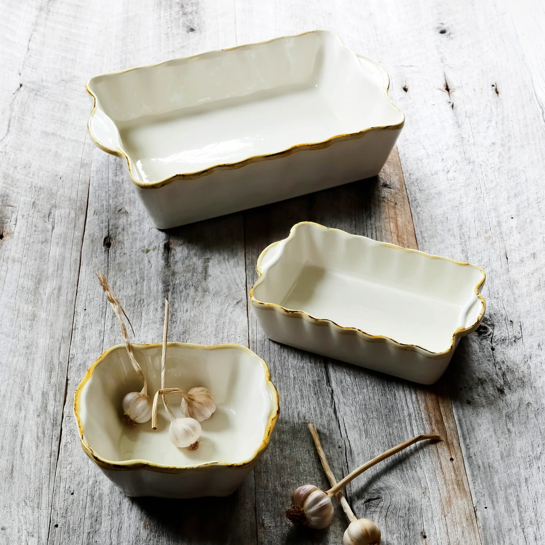Italian Bakers White Small Rectangular Baker - Image 6